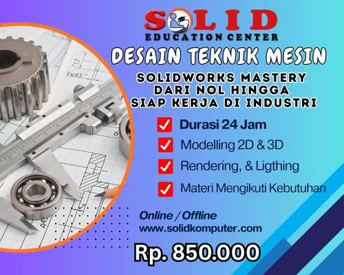 Desain gambar Teknik Mesin 2D dan 3D
