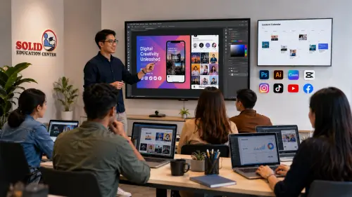 Pelatihan digital marketing dan desain kreatif di Solid Education