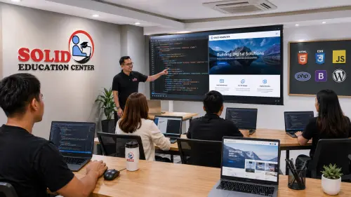 Pelatihan programming dan web development di Solid Education