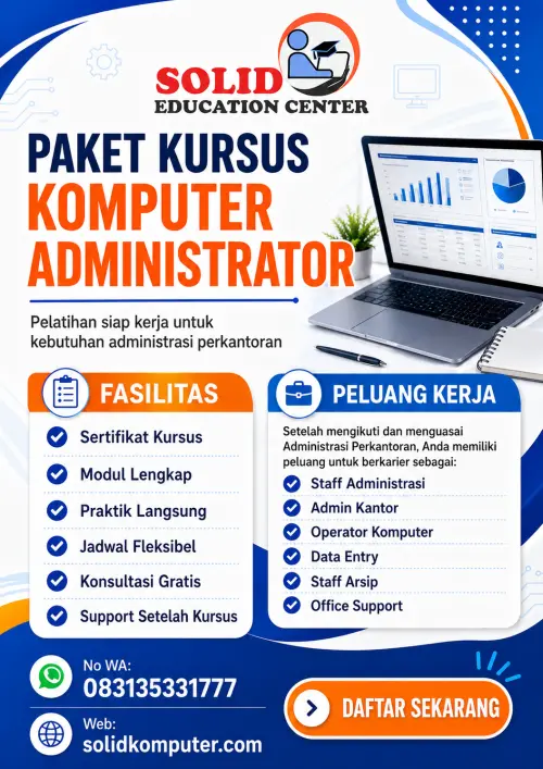 Detail Kursus Administrasi Perkantoran