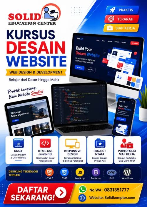 Detail Kursus Web Design & Development