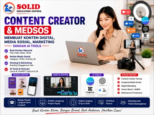 Kursus content creator online Solid Education