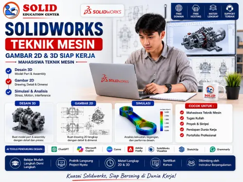 Kursus SolidWorks, Inventor dan SketchUp