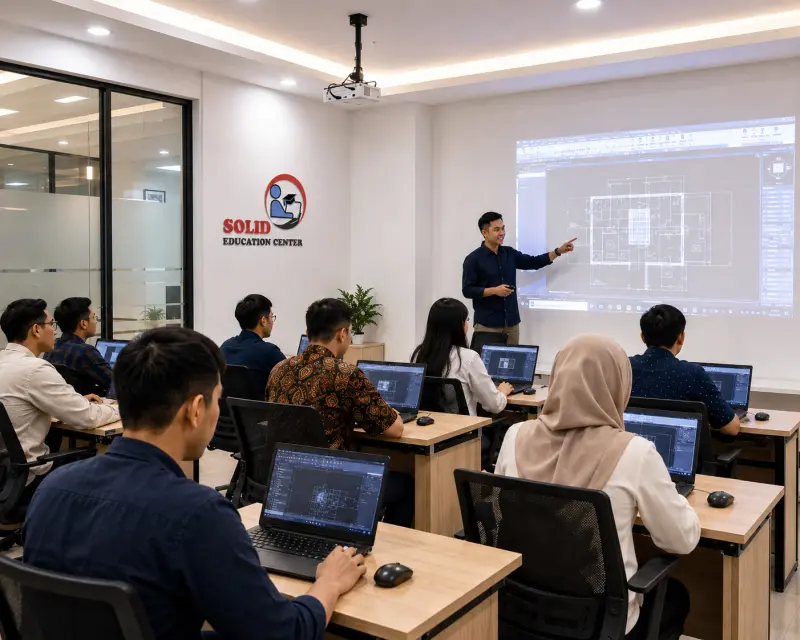 Kursus komputer dan pelatihan digital profesional di Solid Education Malang