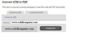 Convert HTML ke PDF